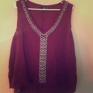 Beaded tank top